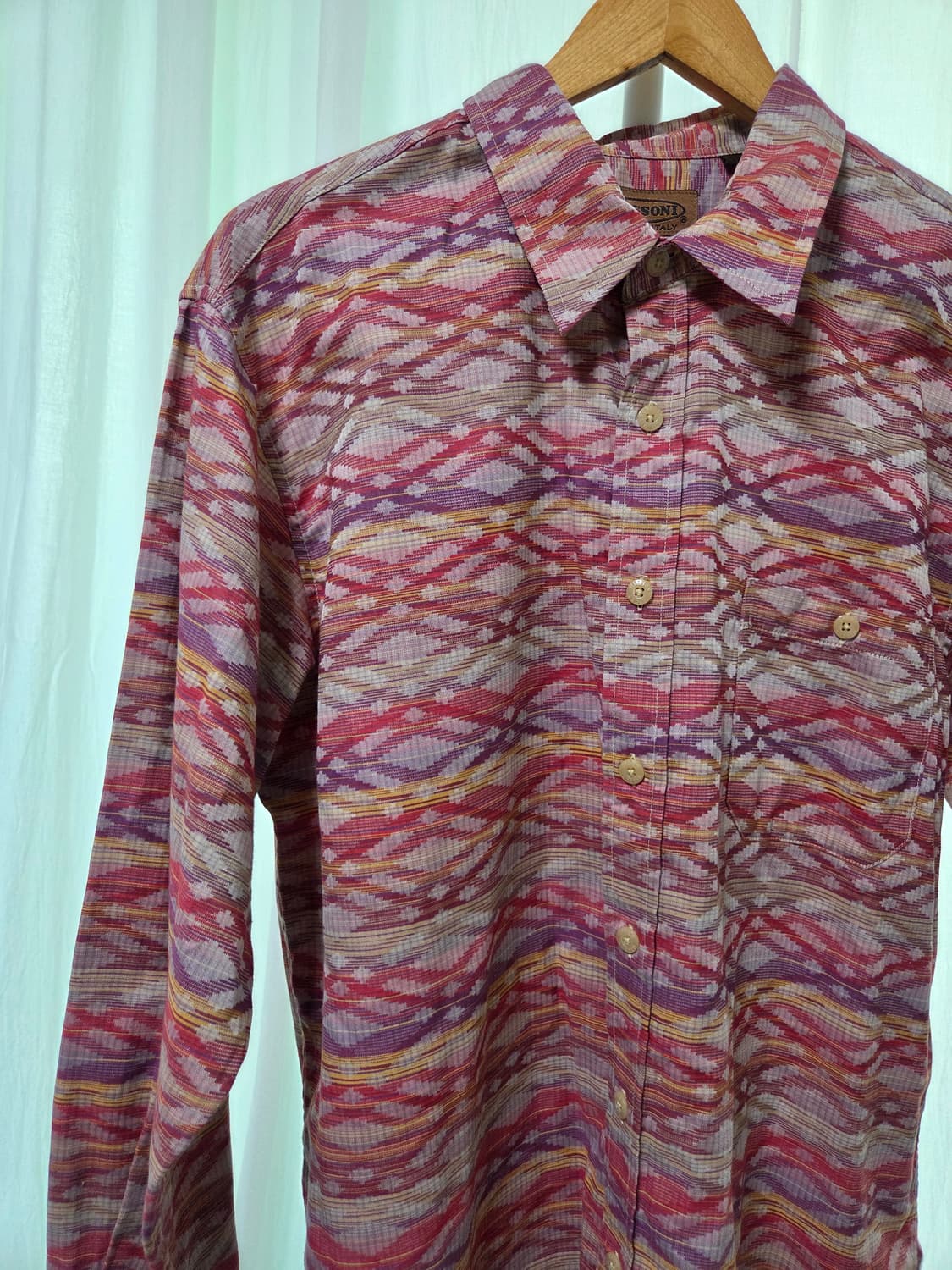 미쏘니 지오메트릭 패턴 셔츠 (Italy made) 상품이미지2