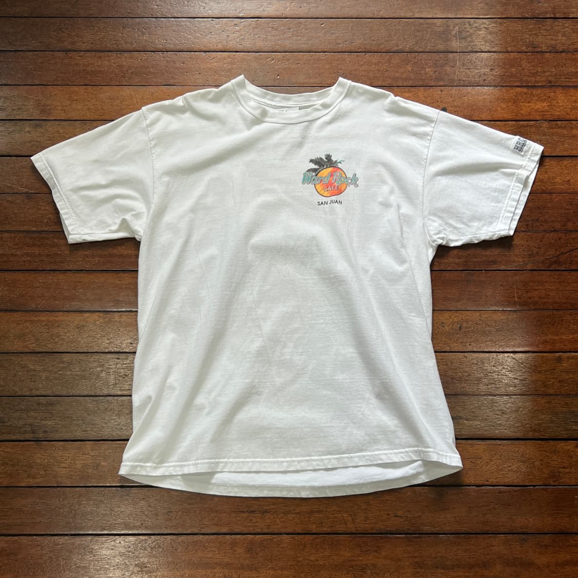 90's 하드락 카페 산후안 프린팅 반팔 티셔츠 상품이미지1