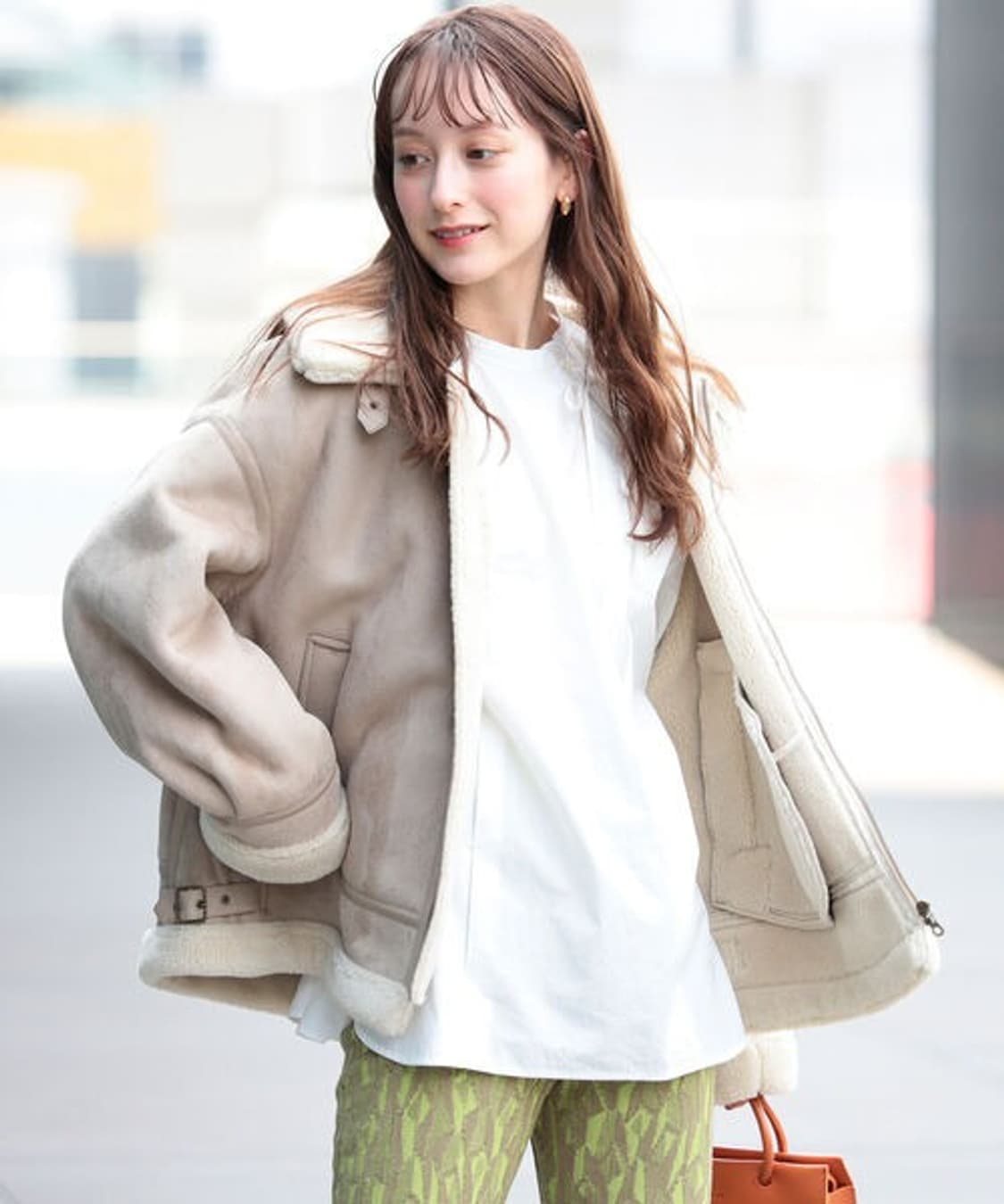 Ray BEAMS Fake Mouton Bomber Blouson 상품이미지5