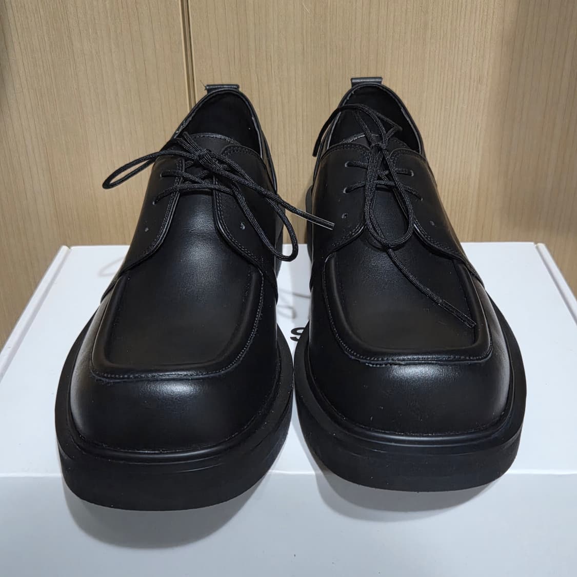 (260)크리스틴 해리 카우하이드 스퀘어더비 블랙 상품이미지7