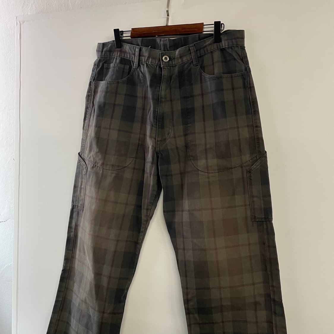 포스트오버롤즈 체크 카펜터팬츠 상품이미지3