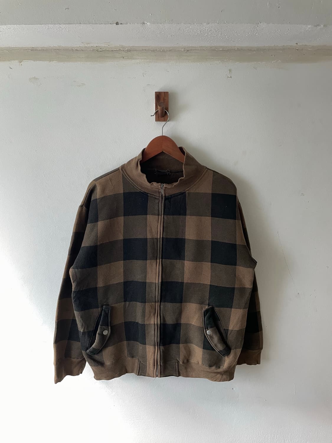 JPN Vintage Funky Bass Check Zip 상품이미지1