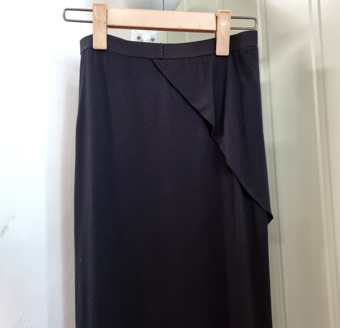 릭오웬스 릴리즈 뒷트임 드레이핑 스커트 치마 20SS (38)택달린새상품 상품이미지5