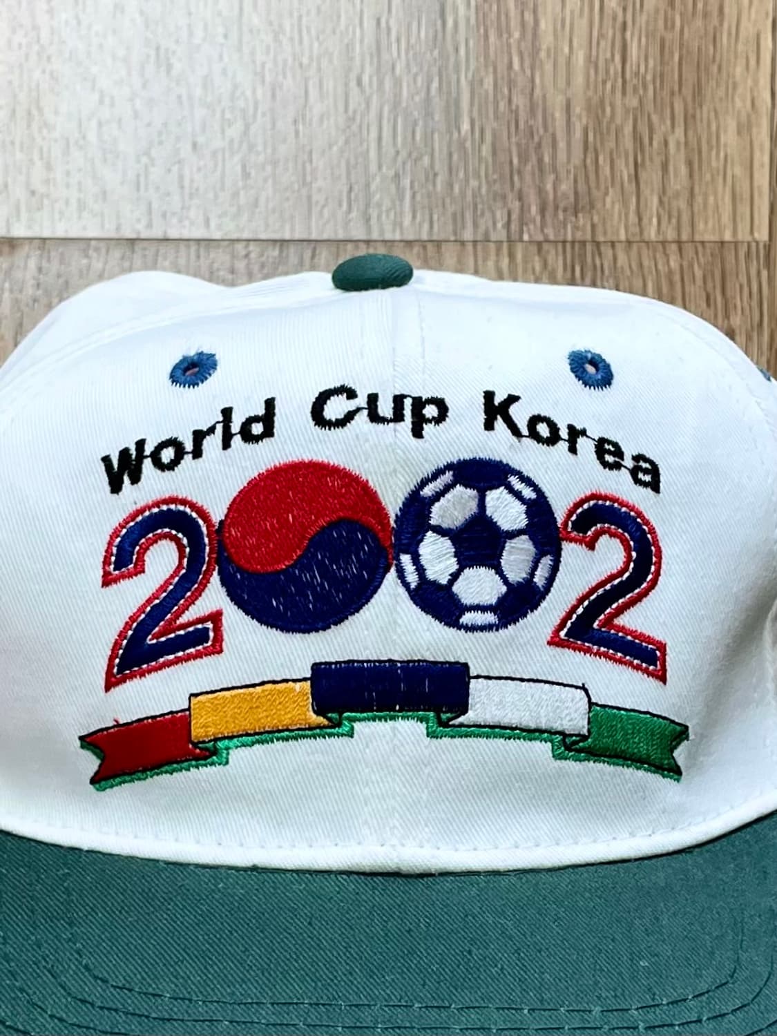 국내 유일 2002 한일월드컵 자수로고 빈티지 투톤 볼캡 모자 상품이미지2