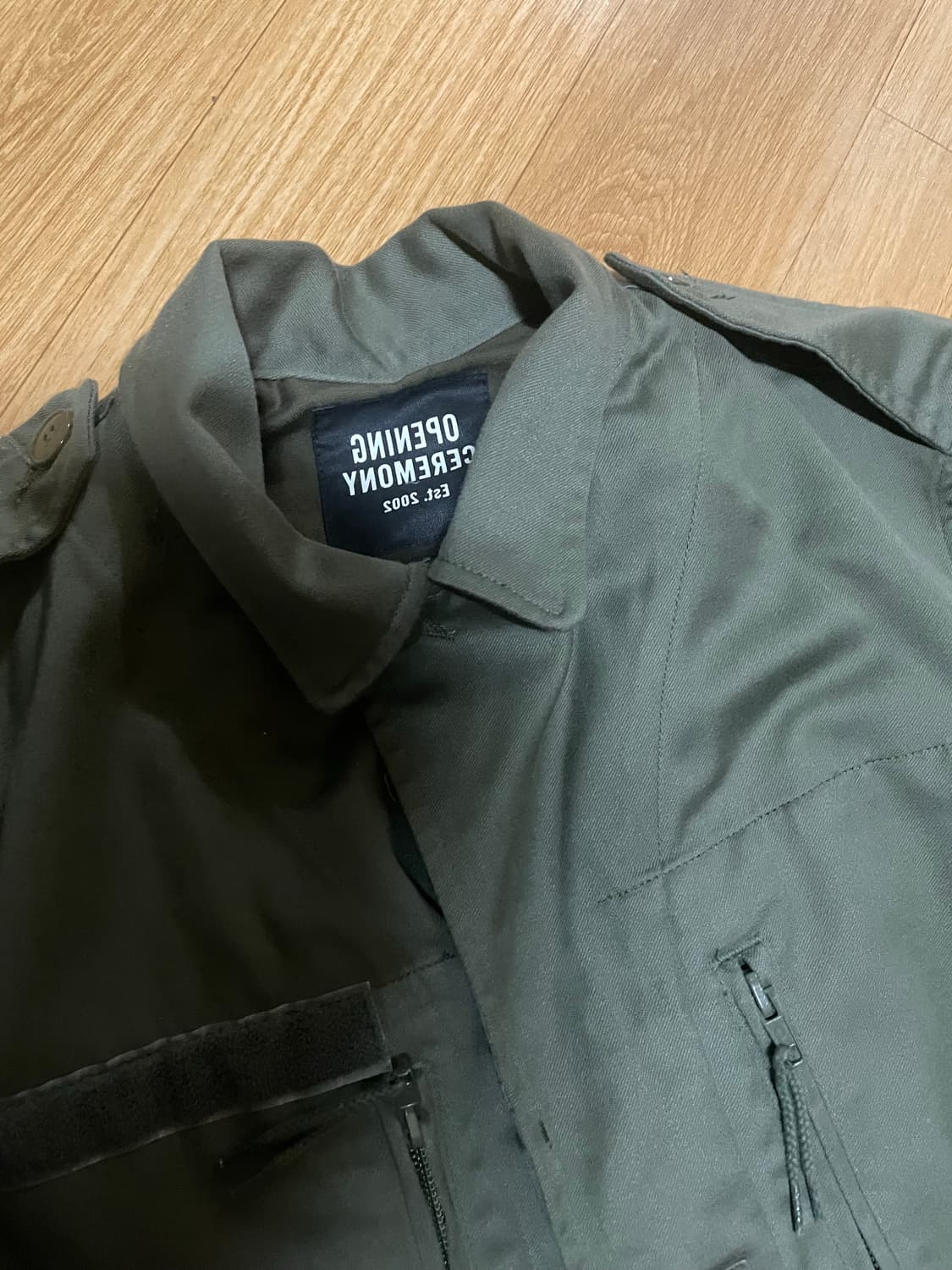 오프닝세레모니 밀리터리 아일렛 자켓 상품이미지2