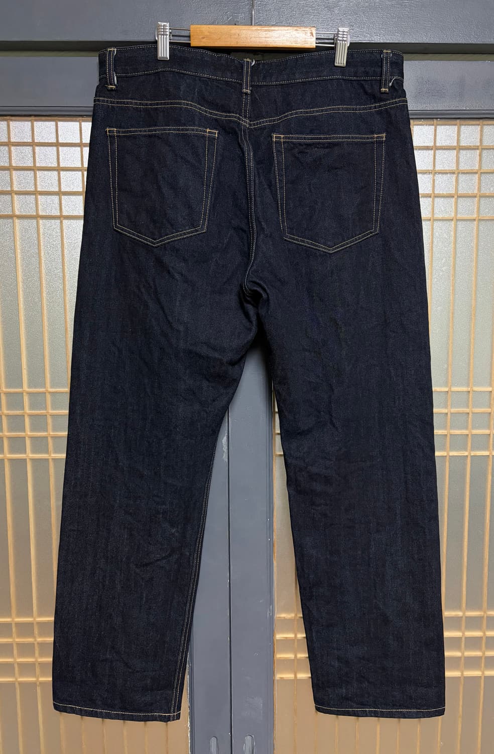 36in)무신사 셀비지 스트레이트 데님팬츠 인디고 상품이미지4
