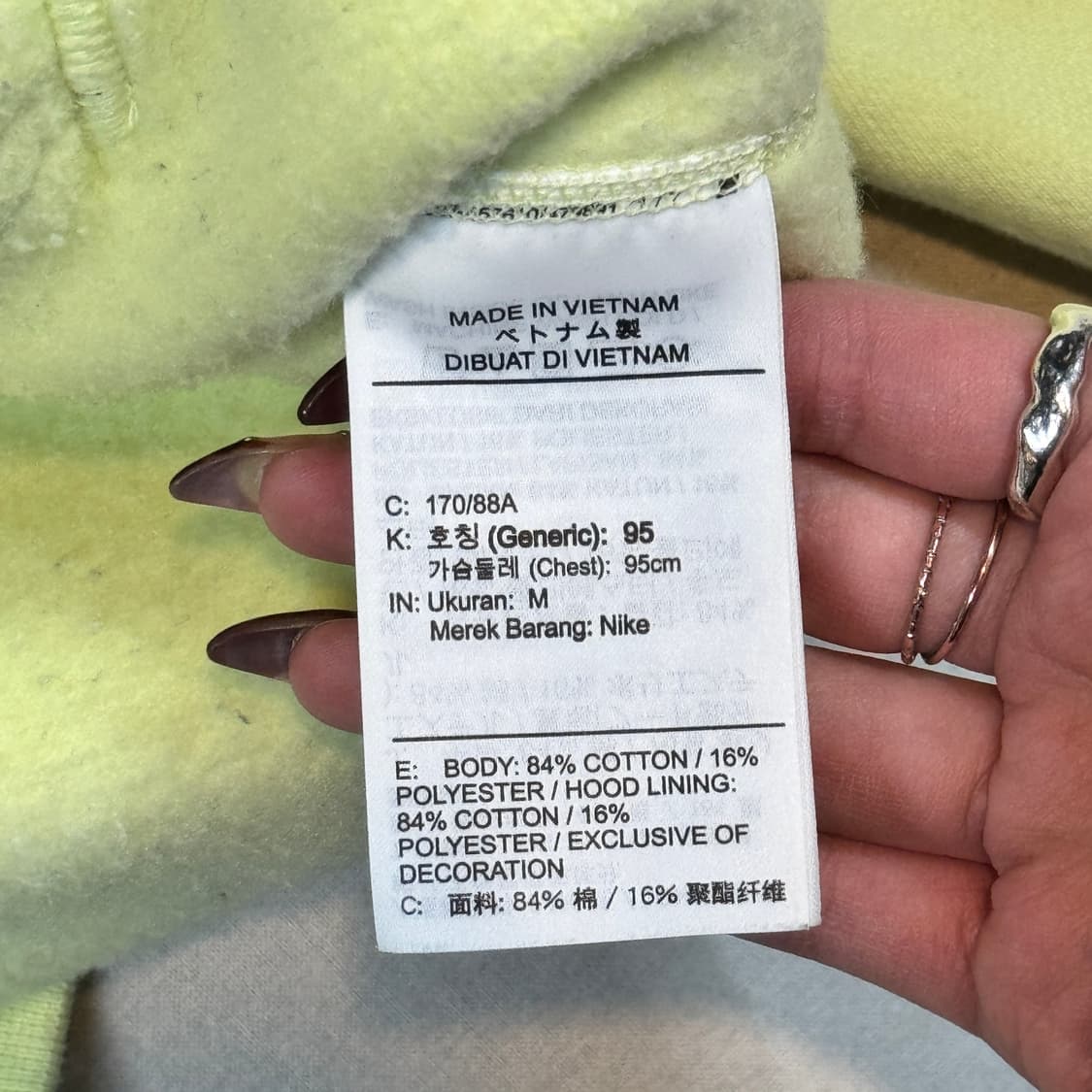 M) 나이키 ACG 형광색 후드티 상품이미지8