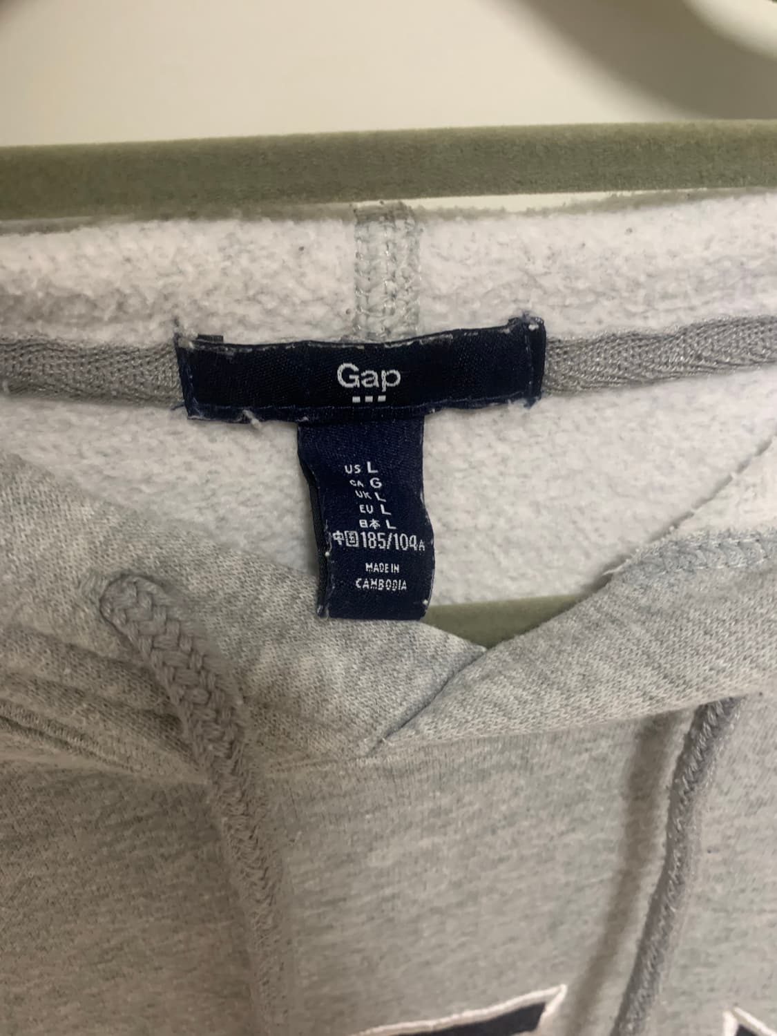 GAP 갭 후드티 그레이 상품이미지3