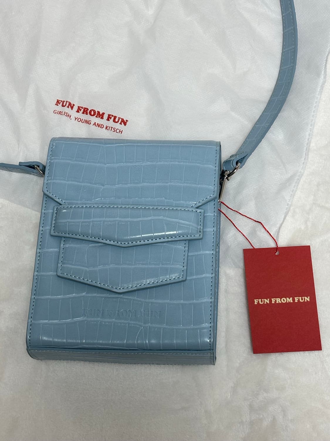 펀프롬펀 croc mini sugar bag blue 상품이미지2