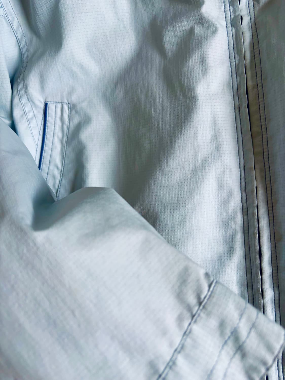 빈티지 라이트 블루 봄버 자켓 바람막이 상품이미지4