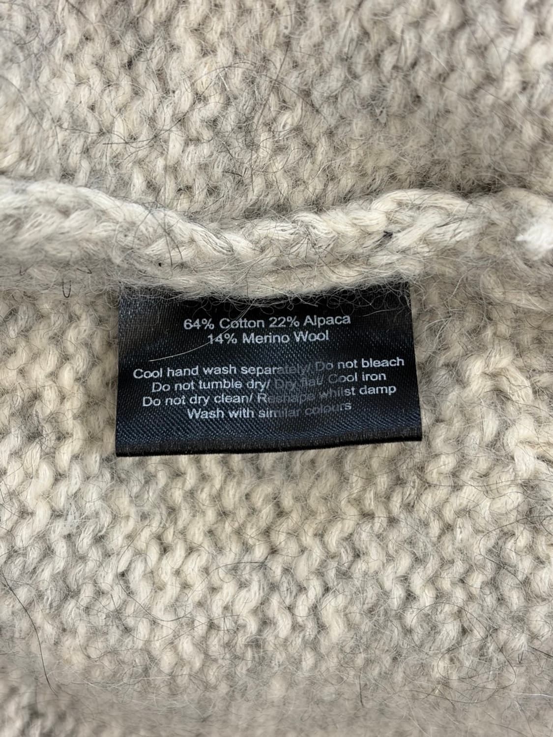 (L) 리프리젠트 알파카/울/코튼 혼방 모크넥 니트 (새상품) 18.9 상품이미지7