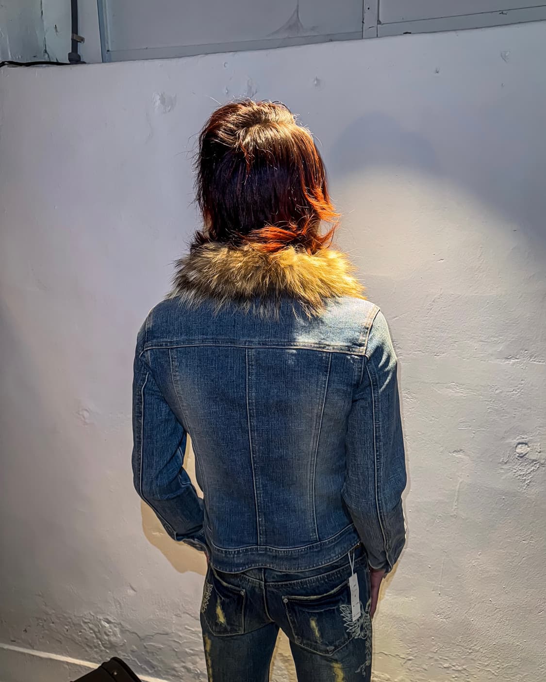 Denim Fur Collar Jacket – Light Wash  상품이미지10