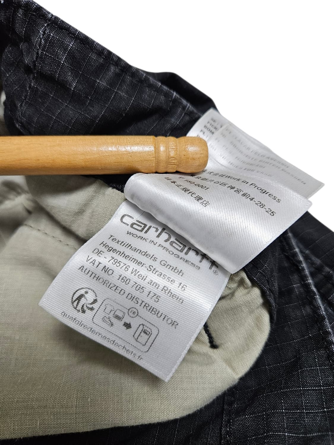 칼하트 립스탑 카고팬츠 블랙 34x32 상품이미지10