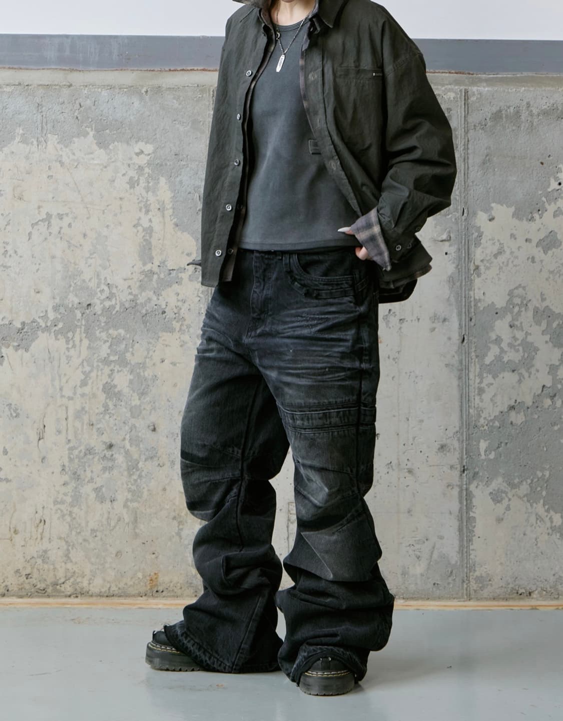 Pog sevice SYSTEM FLARE JEAN 2size 상품이미지2