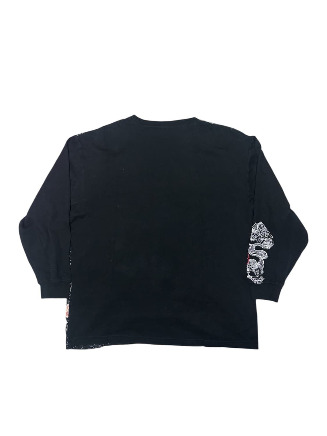 도그타운 Dogtown 블랙 드래곤 오리엔탈 메쉬 디테일 맨투맨 XL 상품이미지2