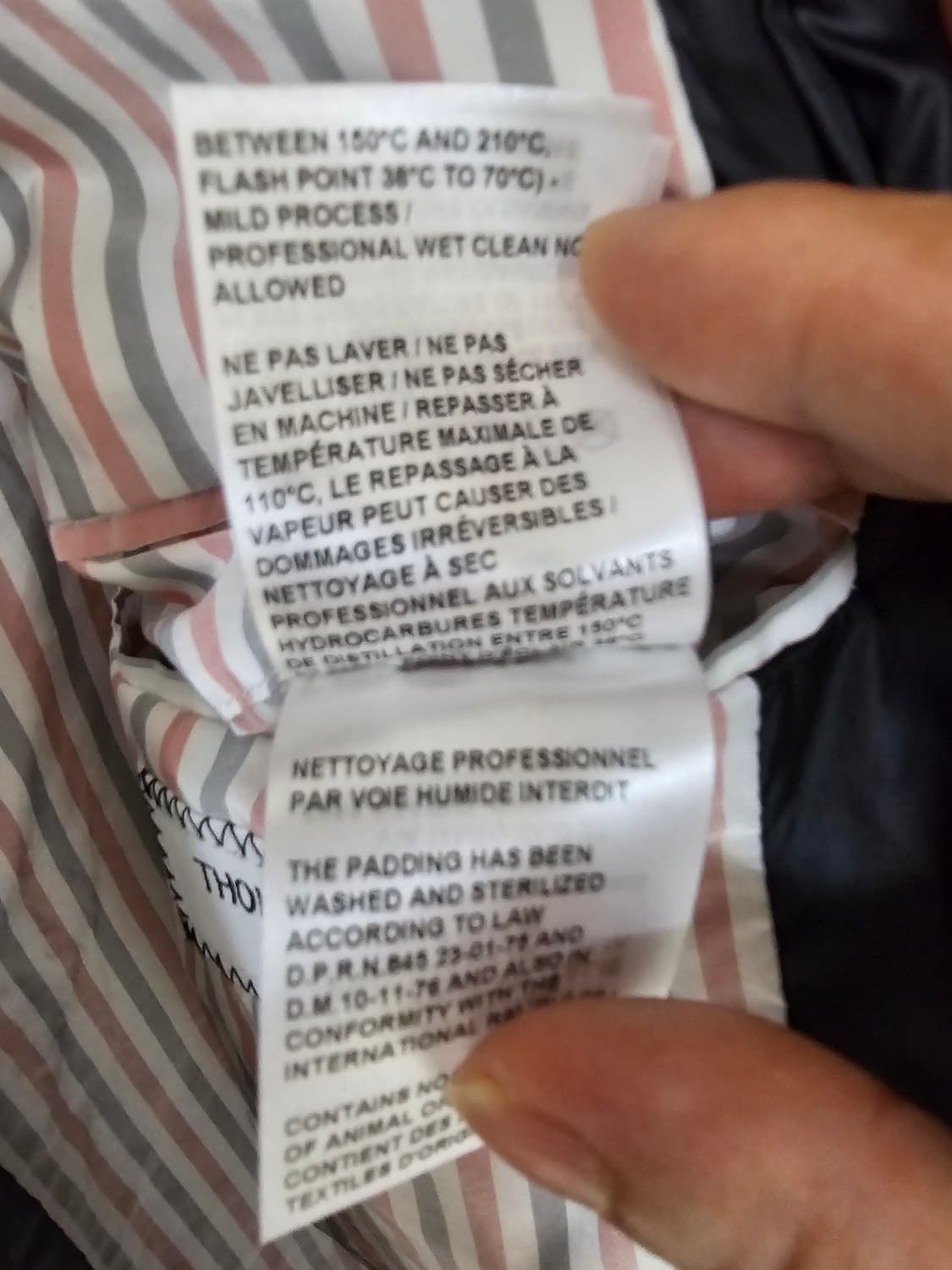 톰브라운 23fw 4바 사선완장 후드 다운필드 롱패딩(4/정품) 상품이미지8