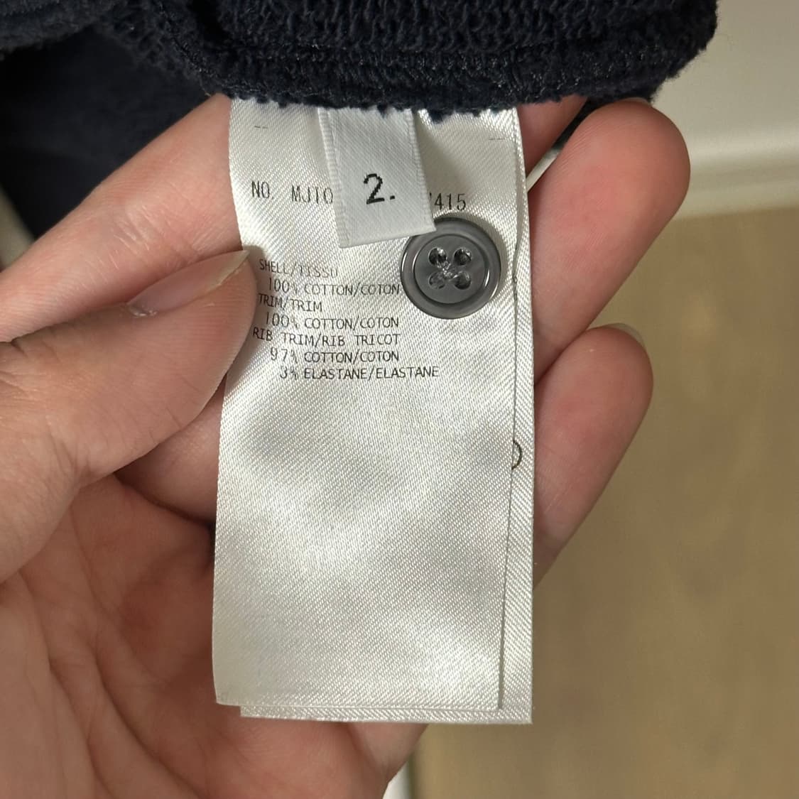 [2] 톰브라운 백삼선 맨투맨 네이비 상품이미지9