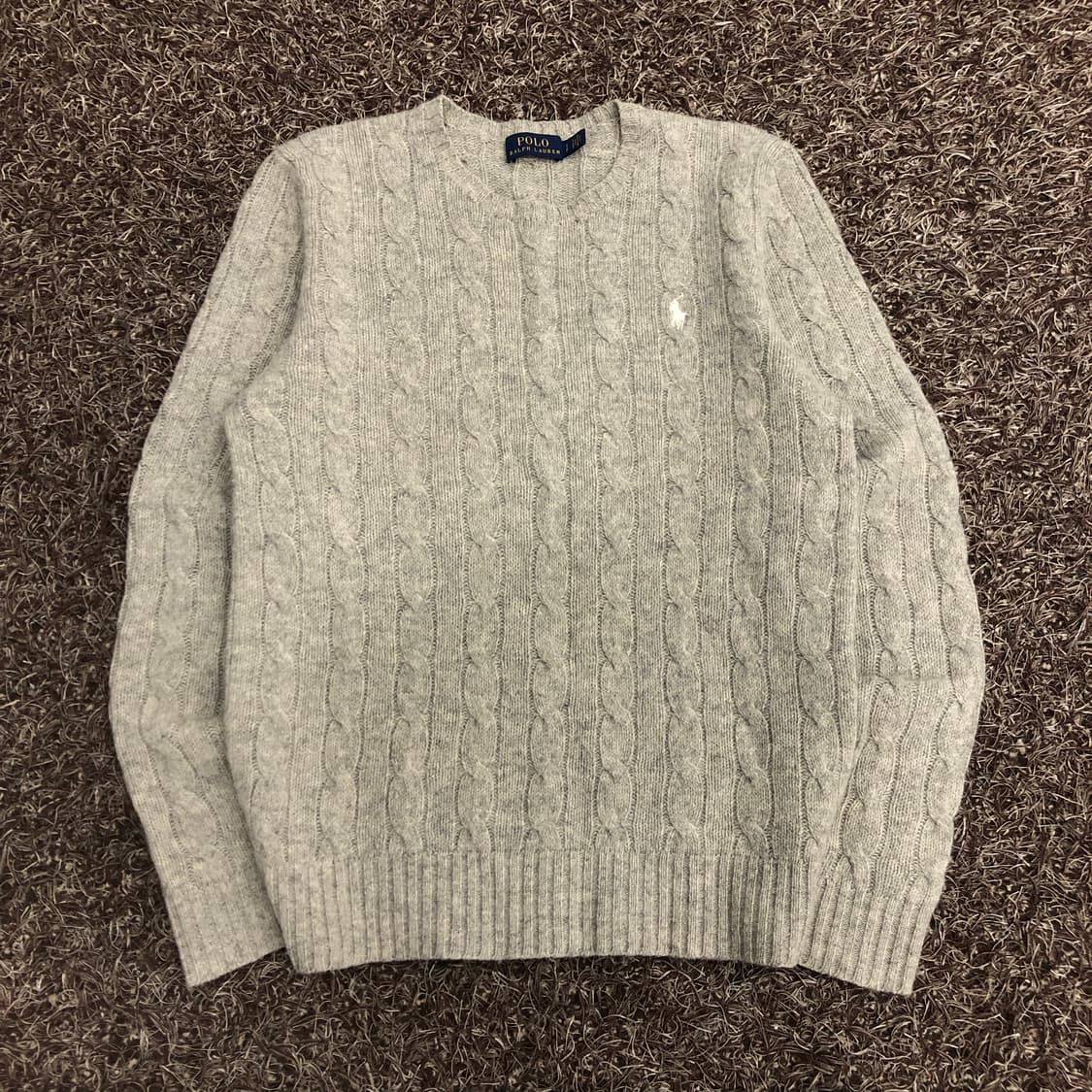 폴로 랄프로렌 캐시미어 울 케이블 니트 스웨터 상품이미지2