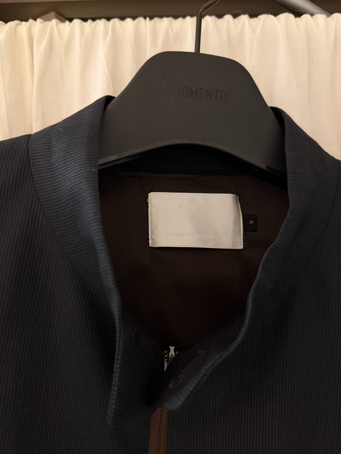 아모멘토 울 스트라이프 집업 자켓 상품이미지4