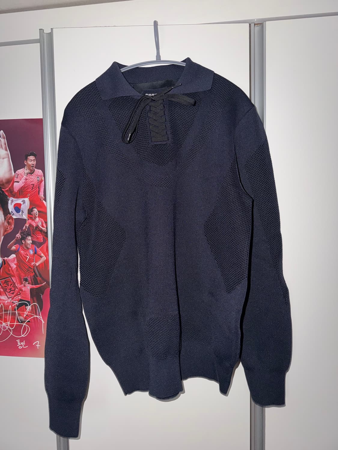 Sneaker upper polo knit-navy 상품이미지2