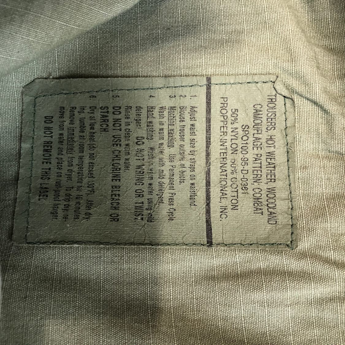 미군 오리지널 우드랜드 BDU 팬츠  상품이미지8