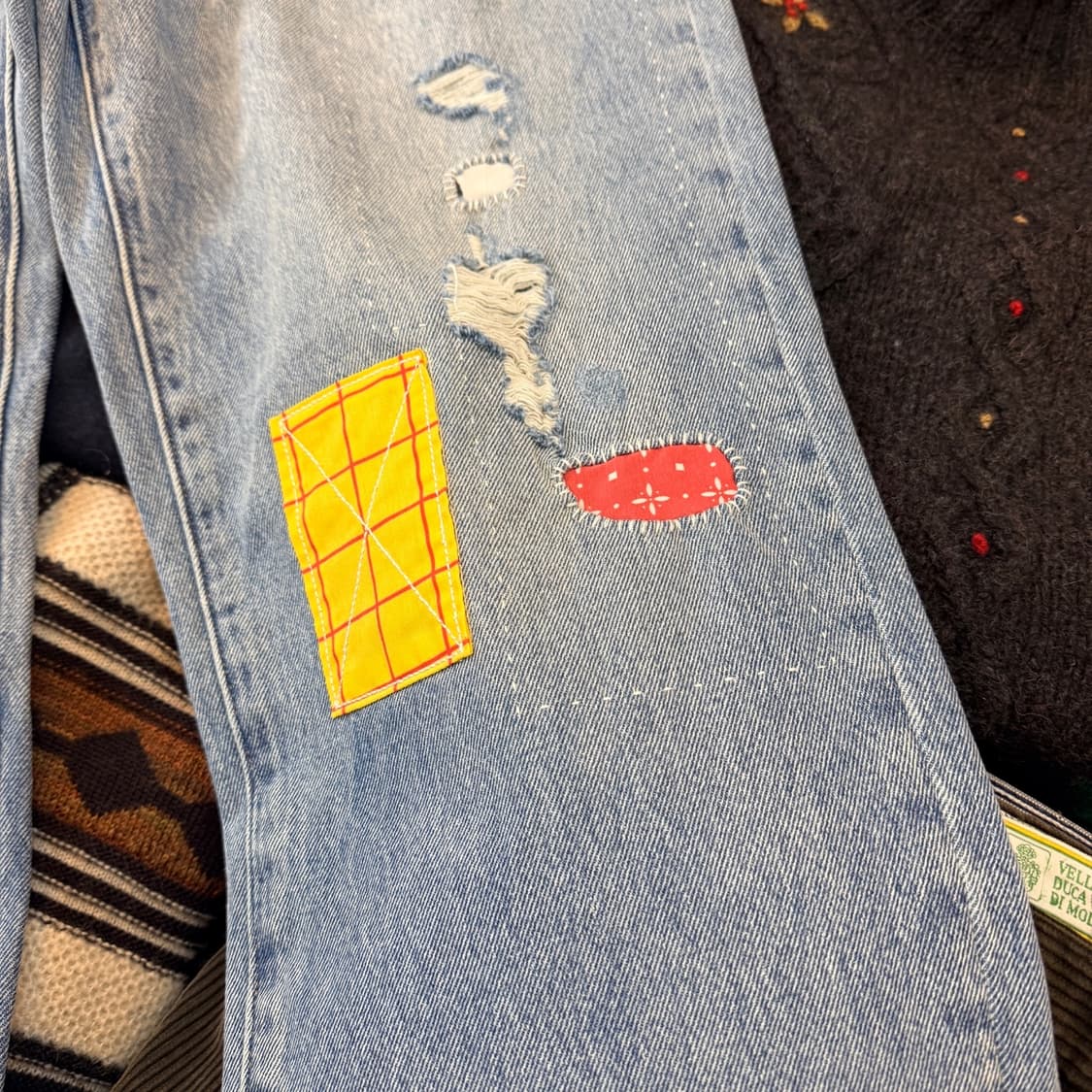 리바이스 토이스토리 568 루즈핏 패치워크 34x32 35 상품이미지3