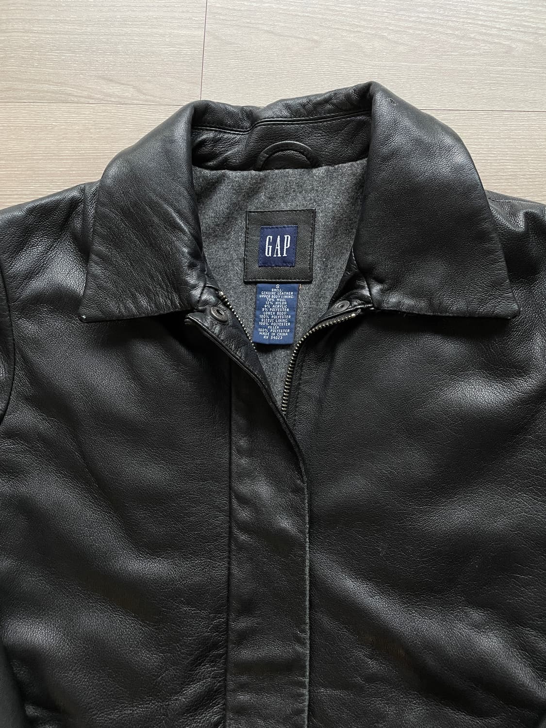 90s 올드갭 우먼스 레더 카코트 gap carcoat 상품이미지4