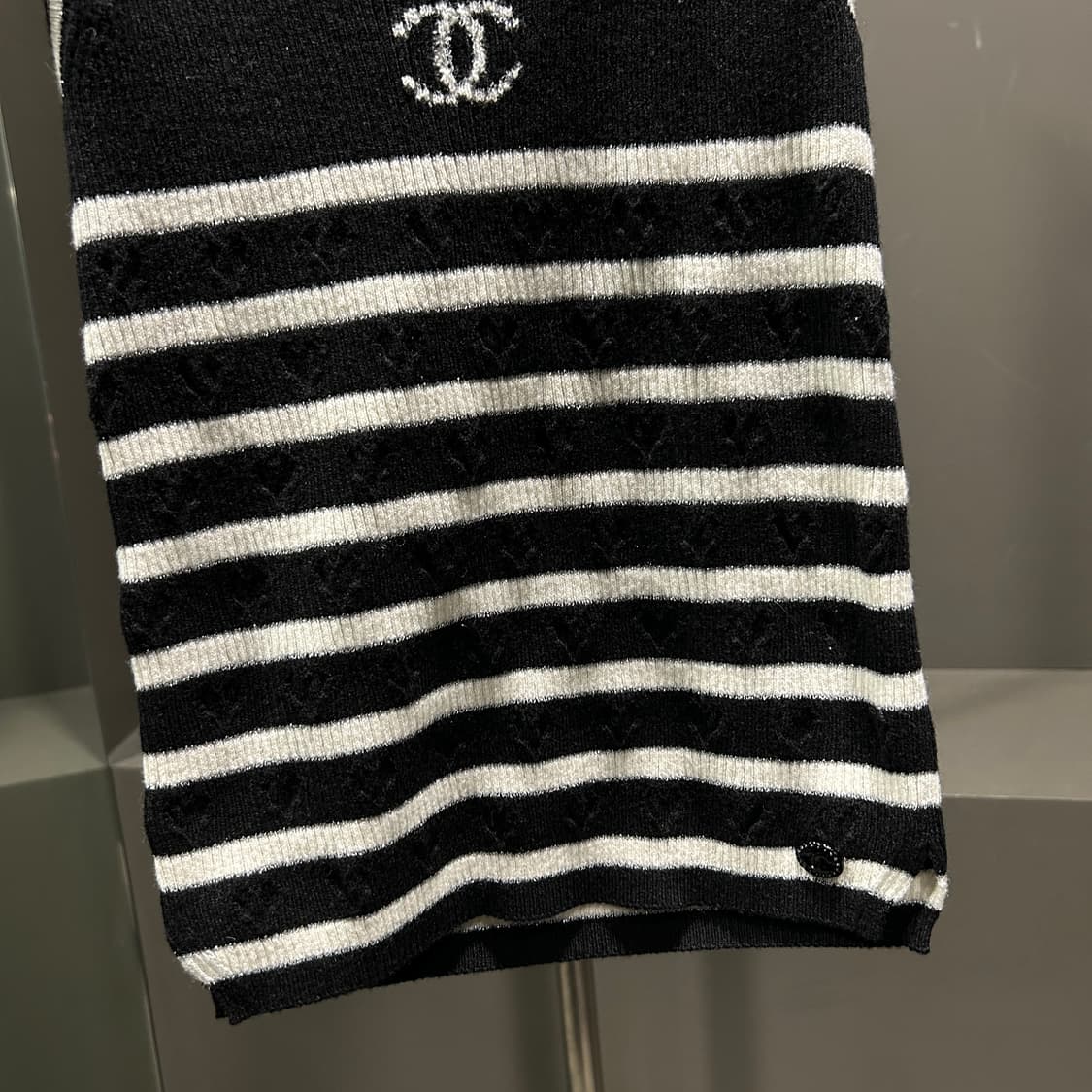 샤넬 CC로고 스트라이프 니트탑 상품이미지3