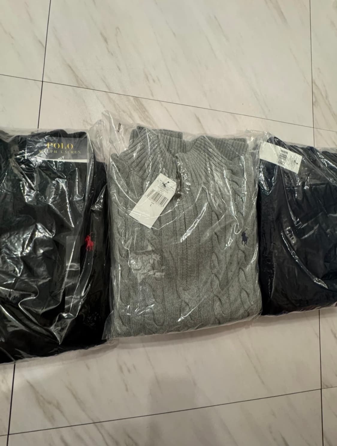 [새상품/정품]폴로 꽈배기 반집업 니트 남녀공용 3color 상품이미지2