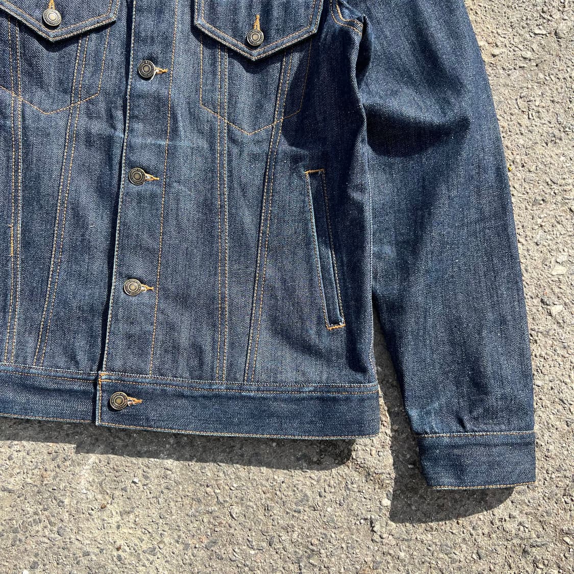 ETBX 자수 데님 트러커 자켓 상품이미지4