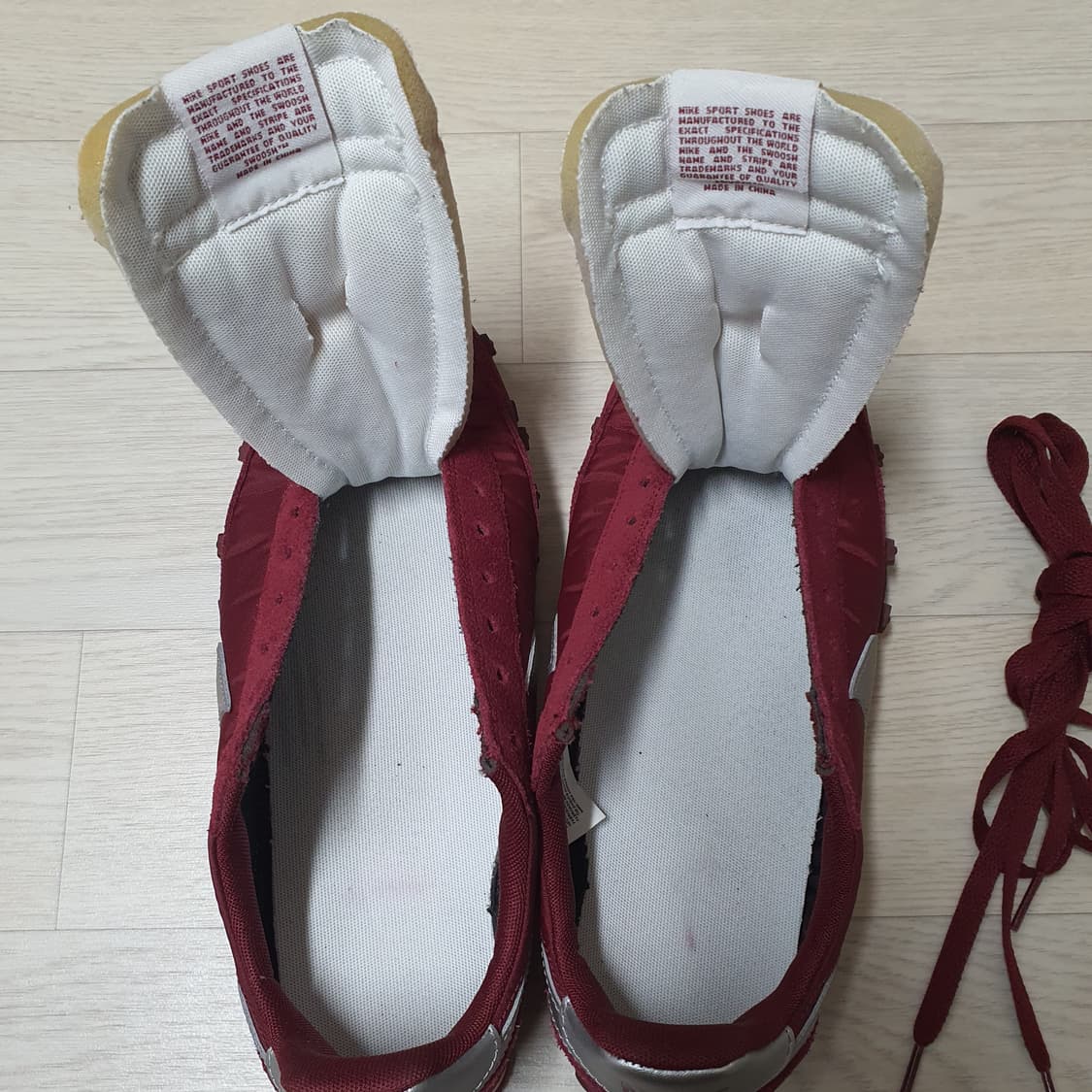 나이키 와플레이서 버건디 실버 빈티지 상품이미지4