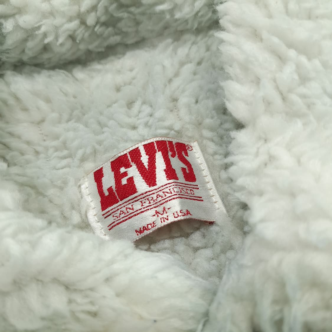 CN971 M 리바이스 USA 애시드워시 셰르파 데님 트러커 자켓 상품이미지5