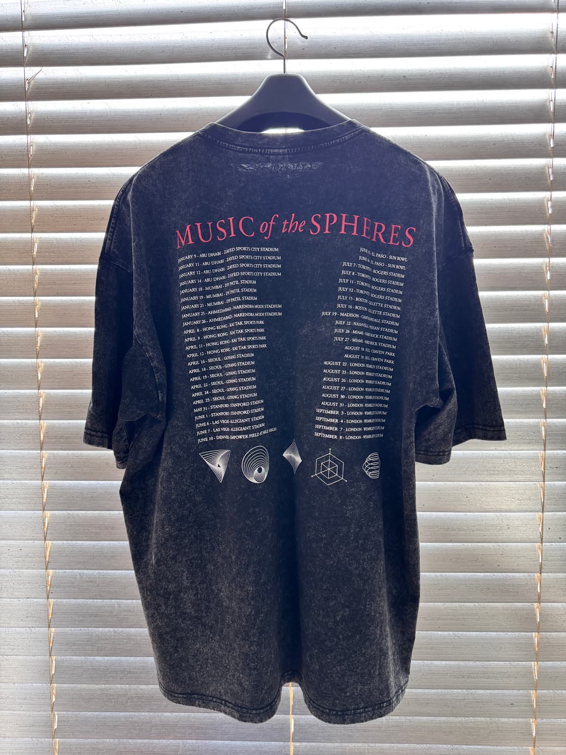 [XXL] 25년 콜드플레이 Alien Radio 밴드 티셔츠 상품이미지2