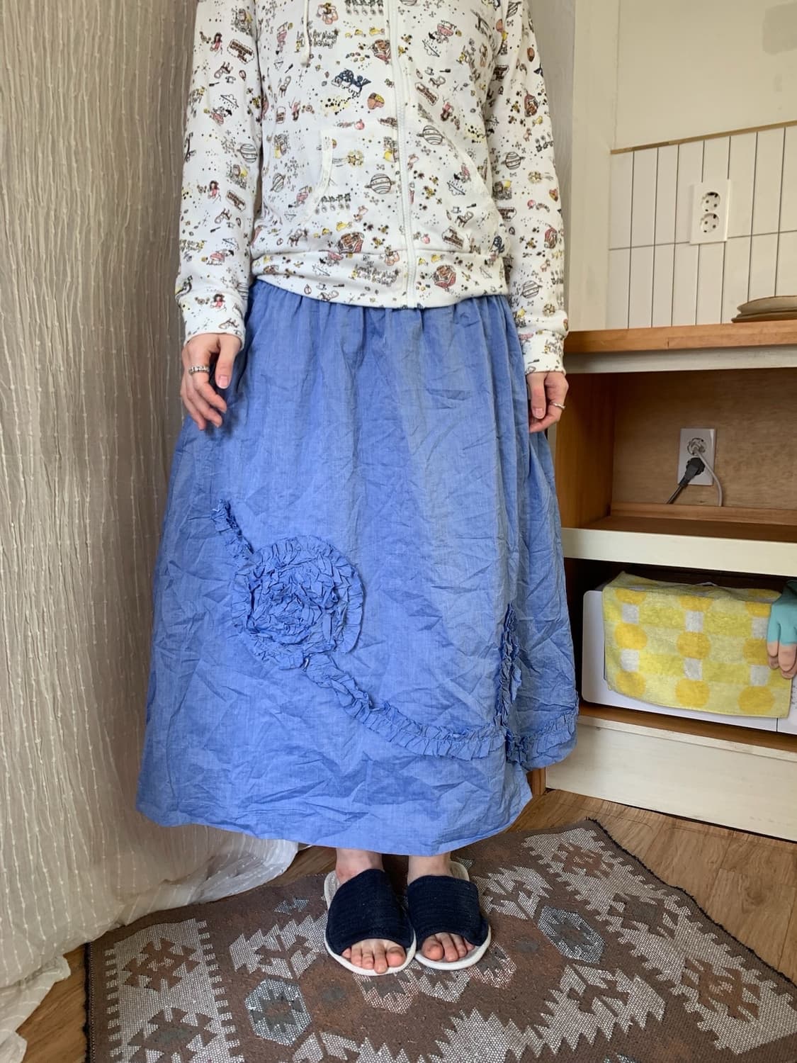 flower ruffle skirt.. 상품이미지1