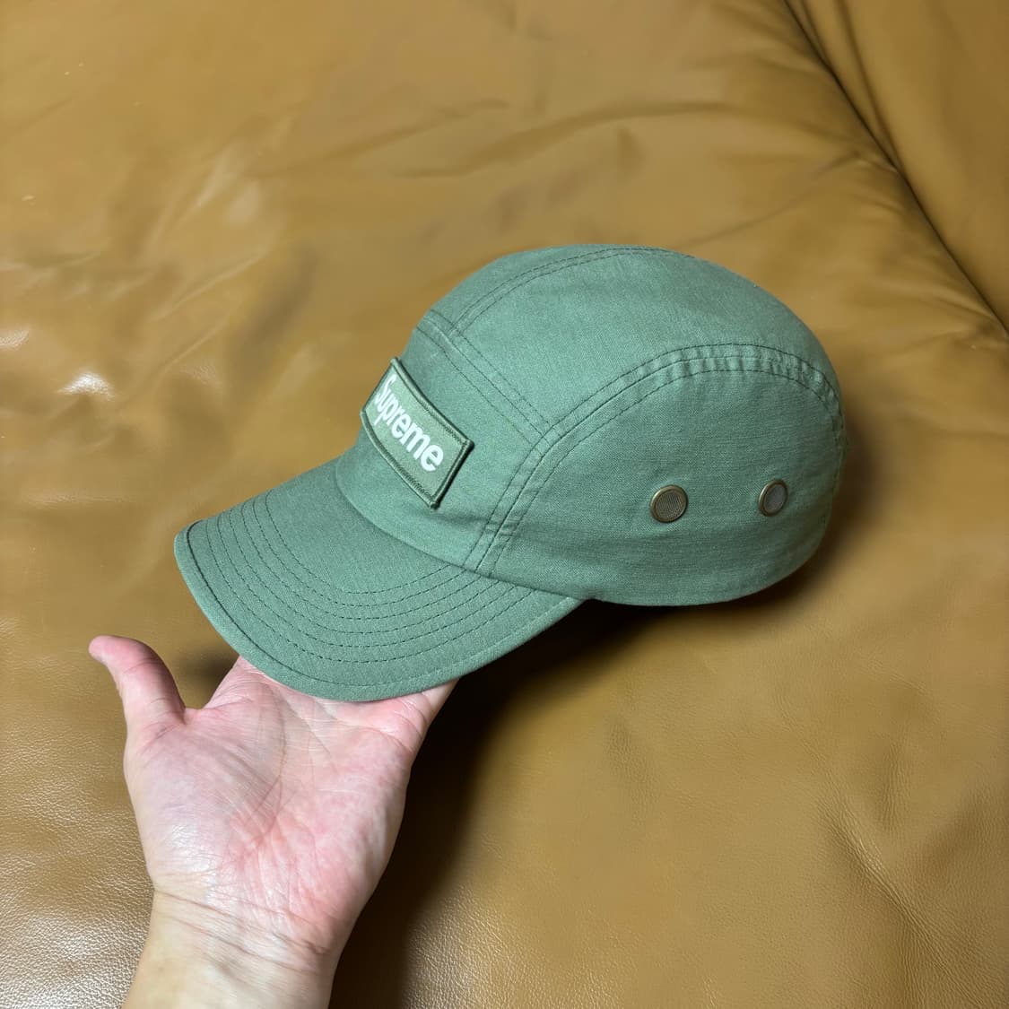 Supreme 슈프림 21ss 밀리터리 워시드 카키 캠프캡 모자 상품이미지4