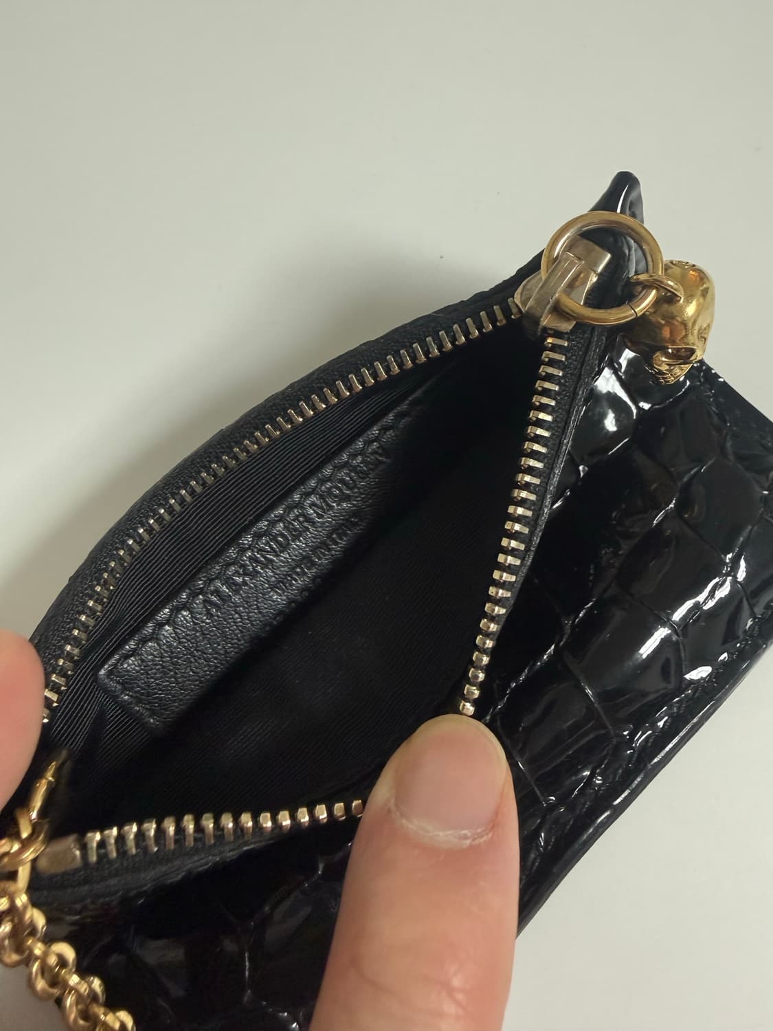 알렉산더 맥퀸 블랙 가죽 키링 카드지갑 상품이미지5