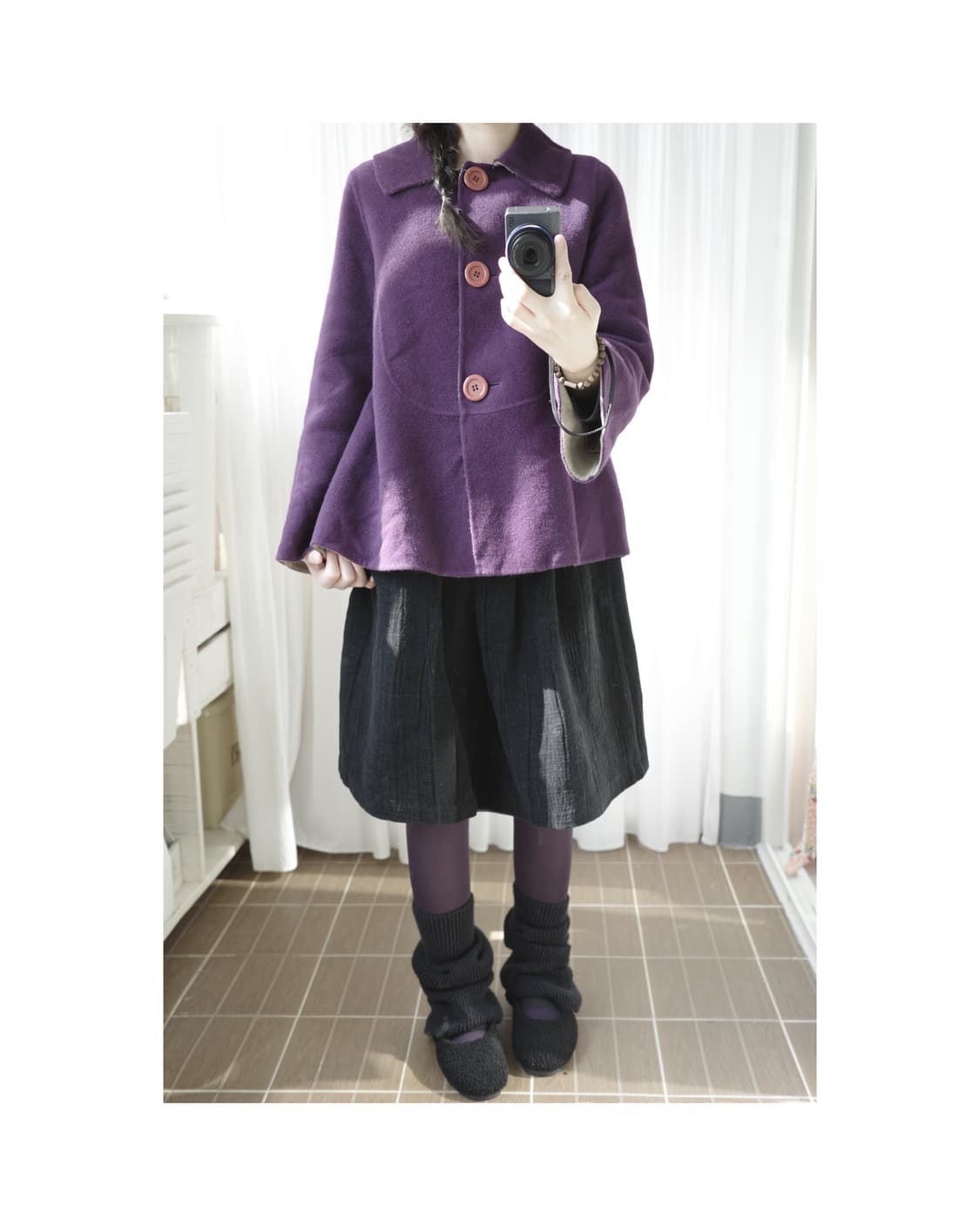 Jeffrey ana purple coat 상품이미지1
