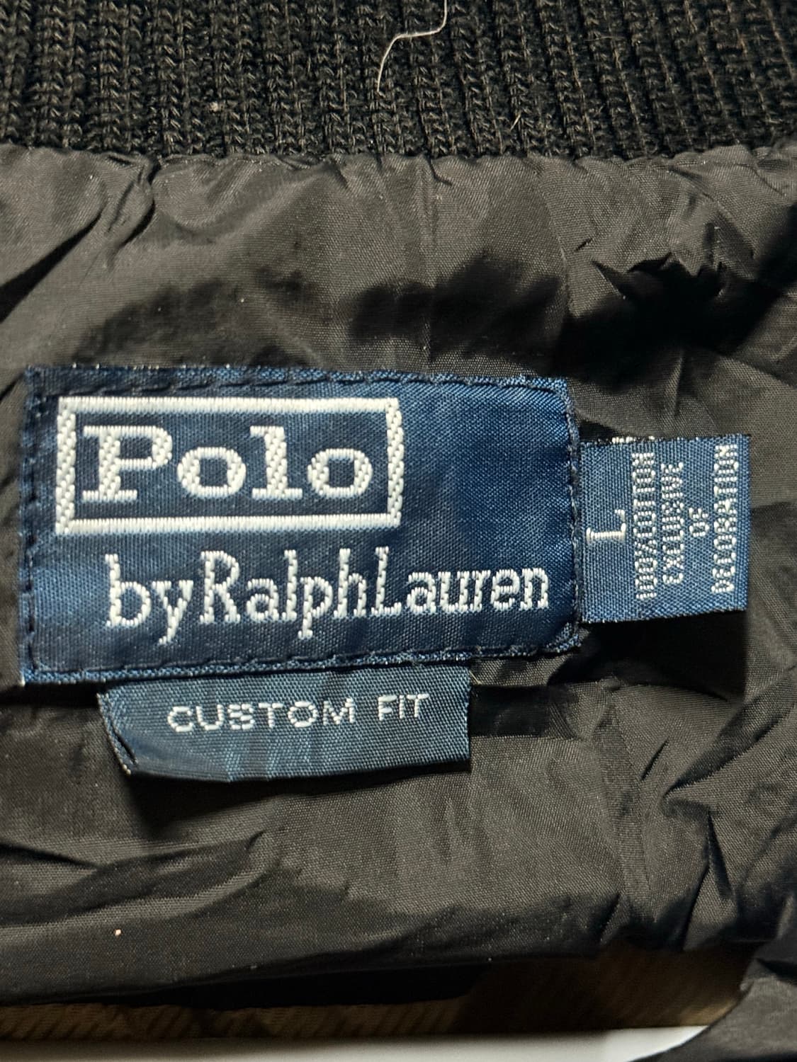 폴로 랄프로렌 빅포니 성조기 패딩 블랙 상품이미지4