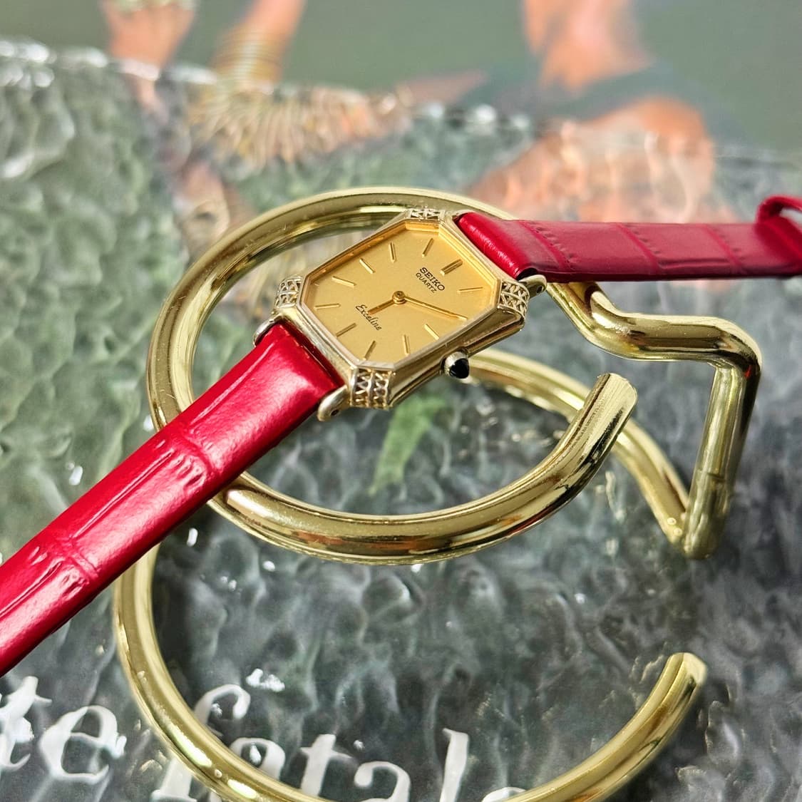 세이코 빈티지 엑셀린 엔틱 쿼츠시계 상품이미지4