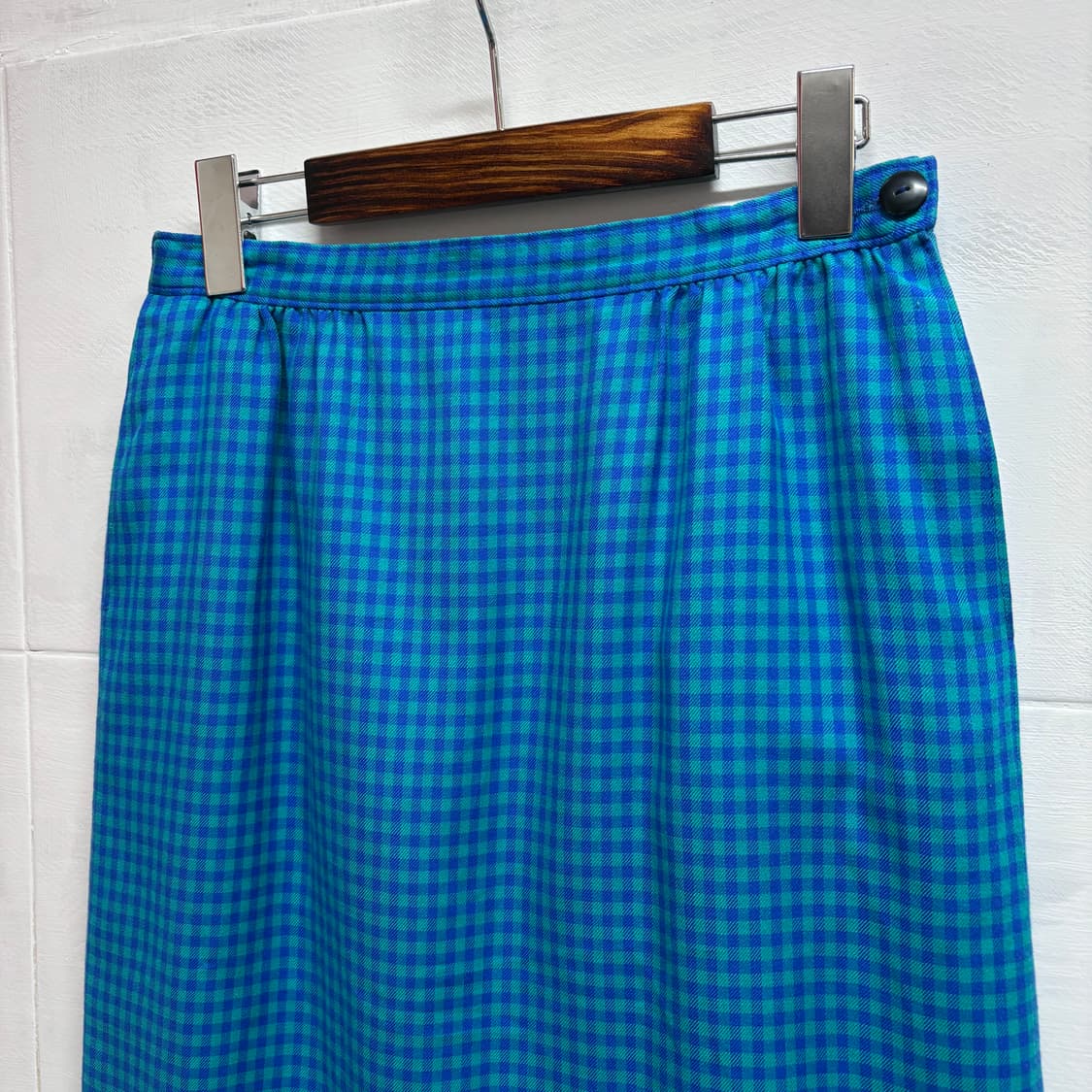80's PENDLETON 펜들턴 비비드 체크 미디 스커트  상품이미지2