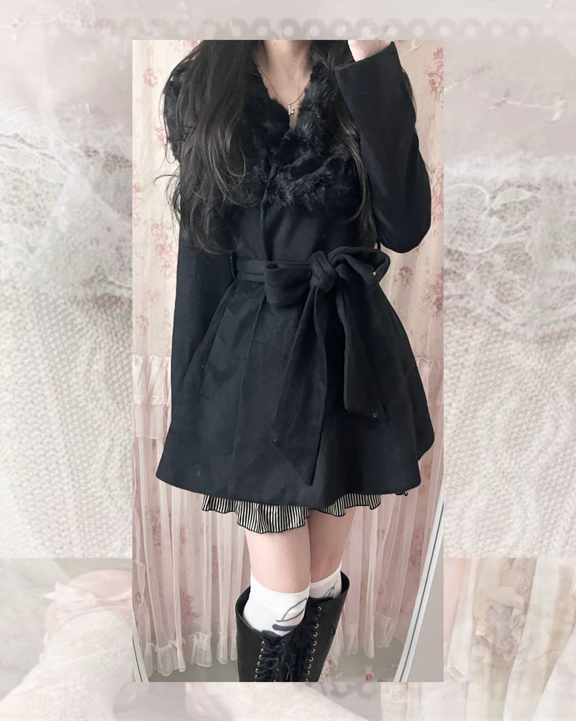 Lip service black fur coat 상품이미지4