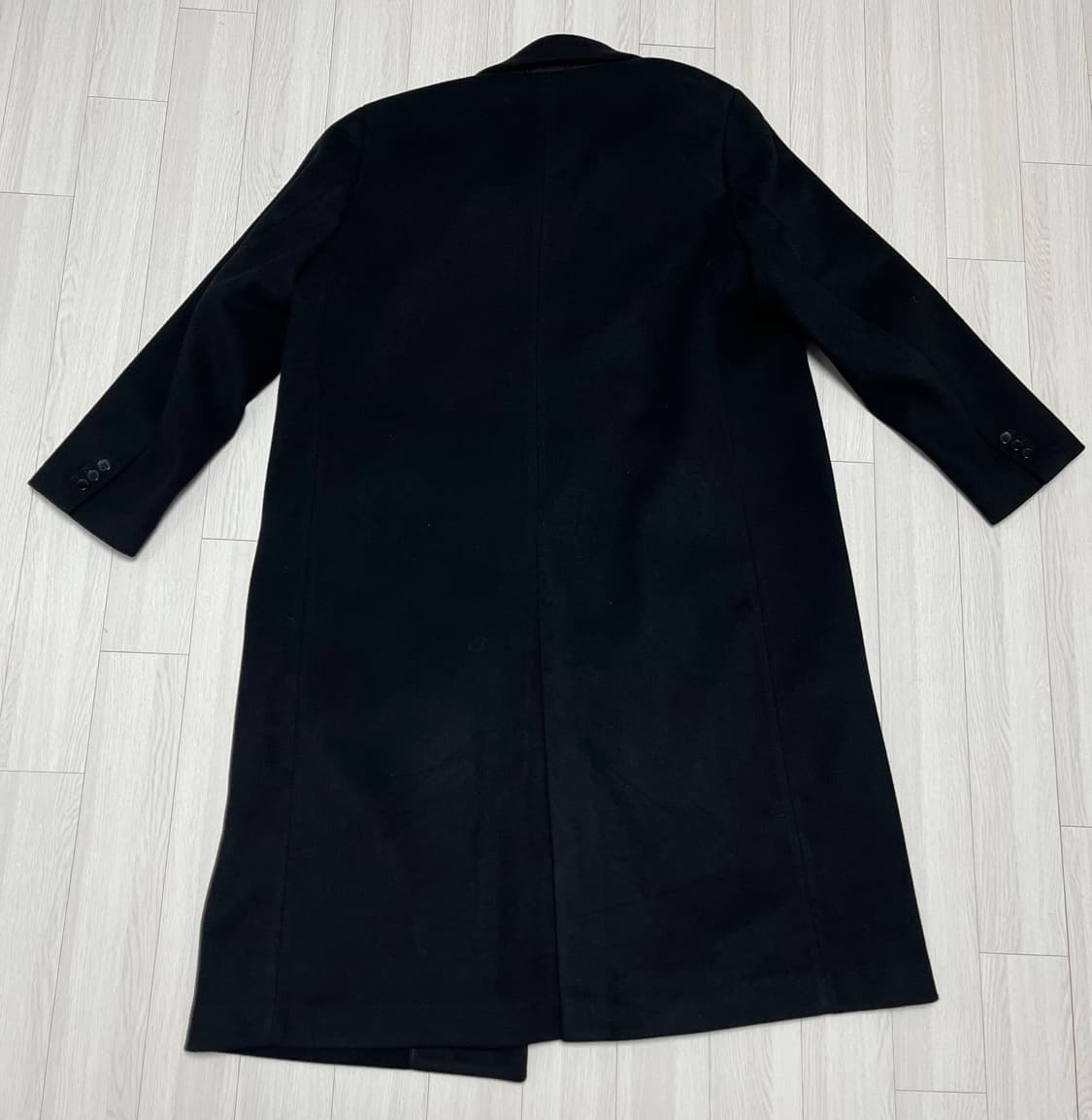 유니클로c 롱코트 블랙 상품이미지4