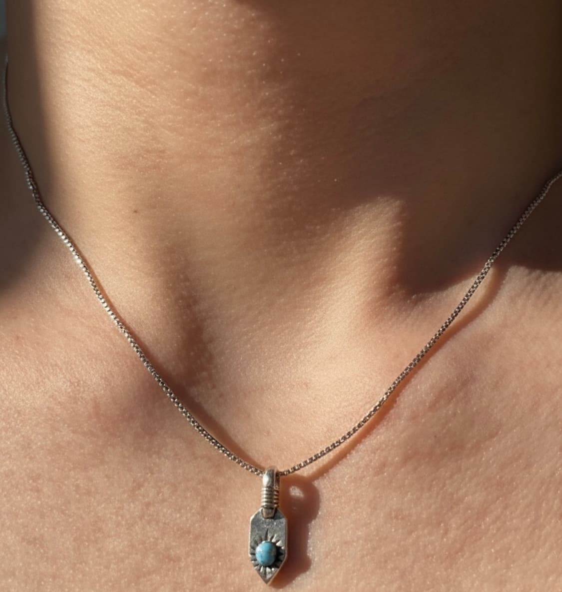 빈티지무드 터키석 미니팬던트 목걸이 상품이미지2