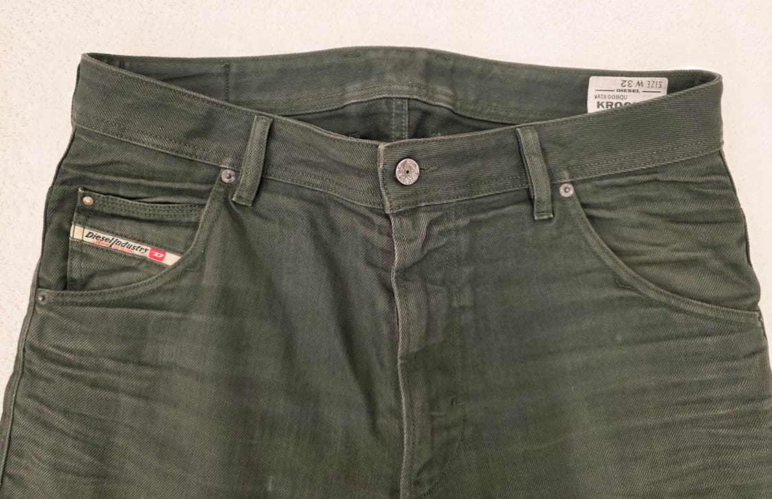 디젤 크룰리 카키 청바지.  싸이즈 34 상품이미지2
