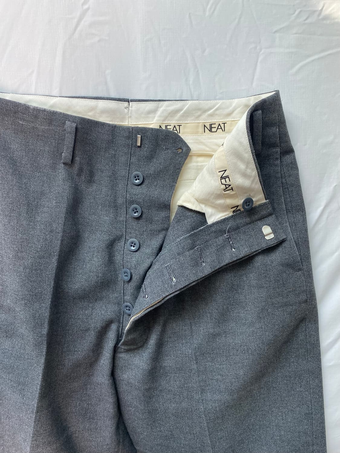 Neat seoul / neat tokyo 홉 색 슬랙스 그레이 상품이미지2