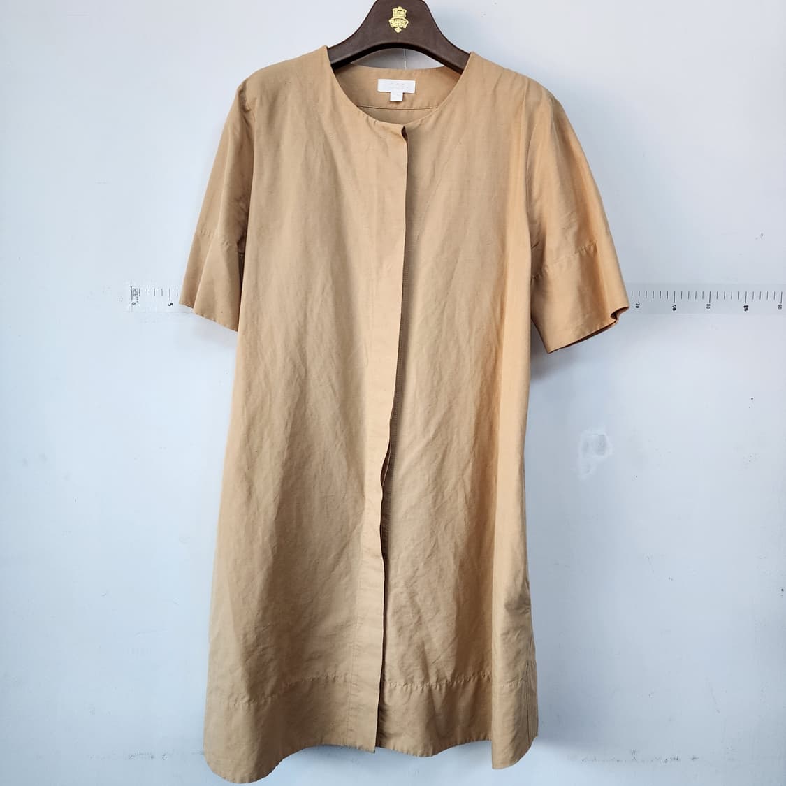 코스 코튼 반팔 롱 원피스 베이지 상품이미지1