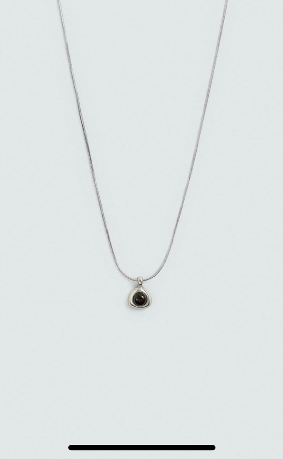 자라 스톤 메탈릭 코드 체인 목걸이 상품이미지1