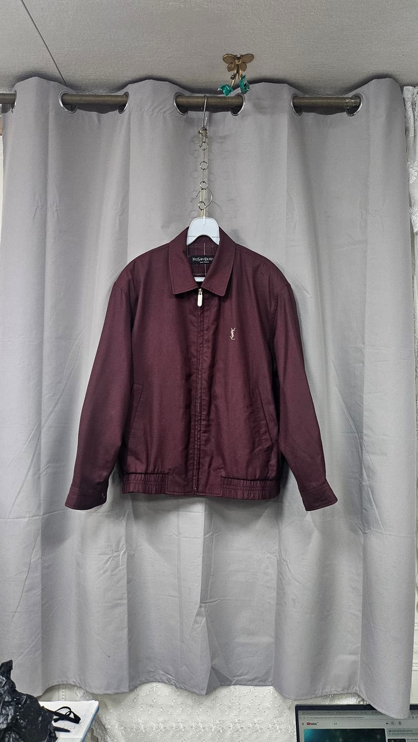 입생로랑 버건디 봄버 자켓 95 상품이미지1