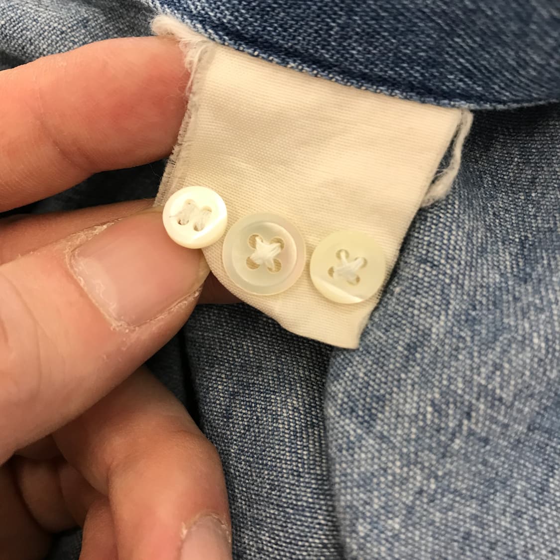 폴로 랄프로렌 빈티지 데님셔츠 [90-95] 상품이미지6