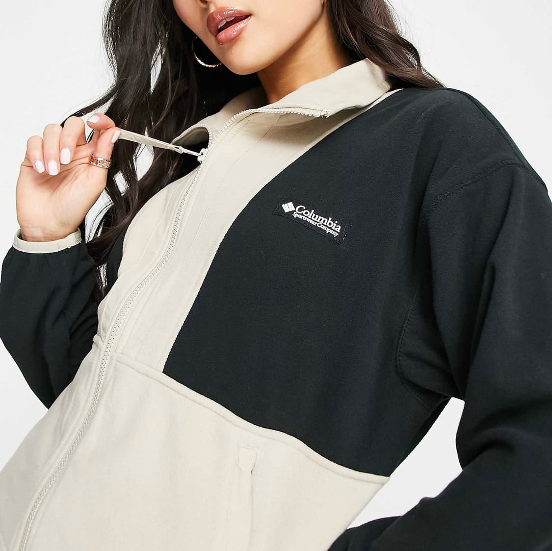 [XS] Columbia 컬럼비아 우먼즈 배색 플리스 집업 자켓 상품이미지7